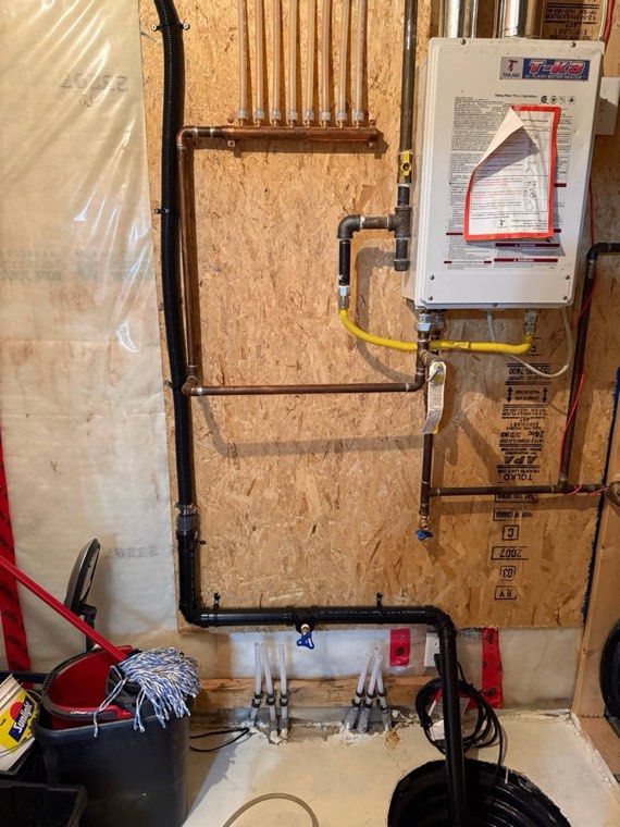 Sump pump reline with new piping